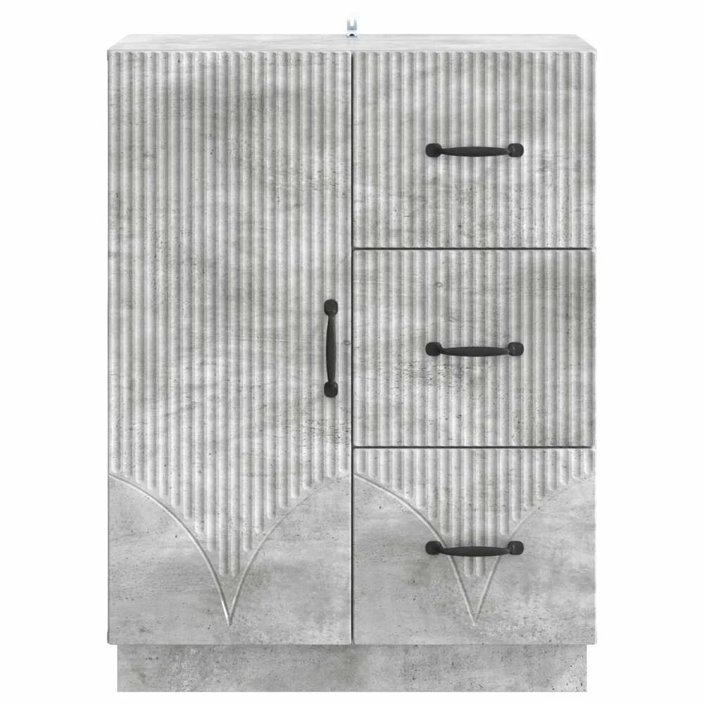 Kabalas Betono pilka 66 x 34,5 x 87 cm Apdirbta mediena