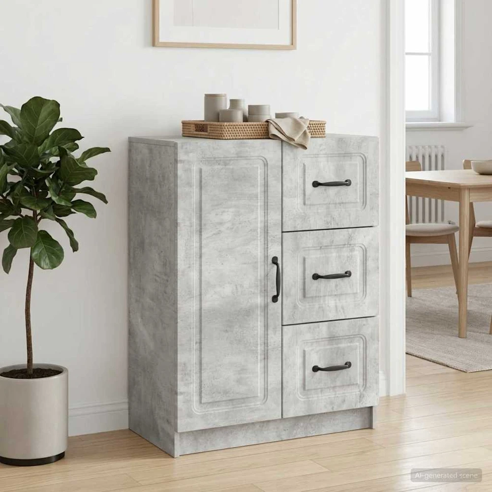 Kabalas Betono pilka 66 x 34,5 x 87 cm Apdirbta mediena