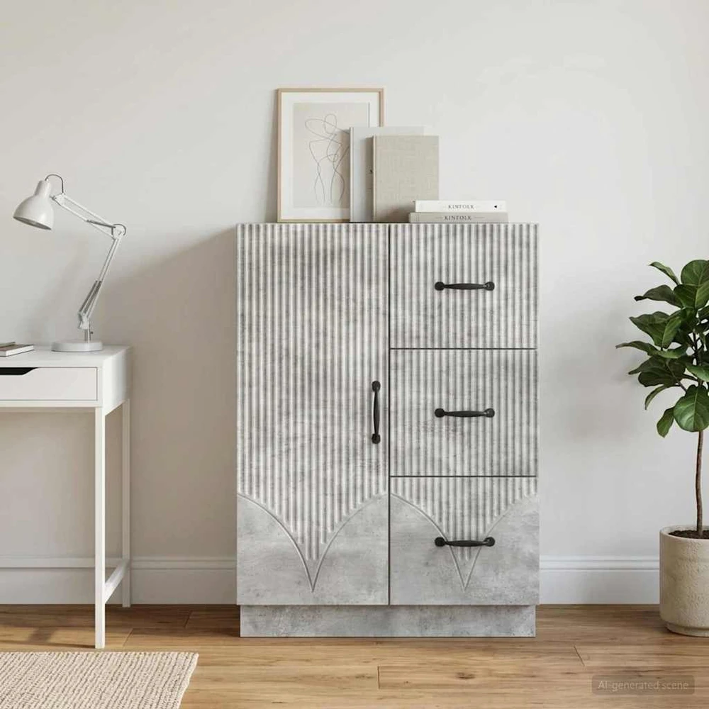 Kabalas Betono pilka 66 x 34,5 x 87 cm Apdirbta mediena