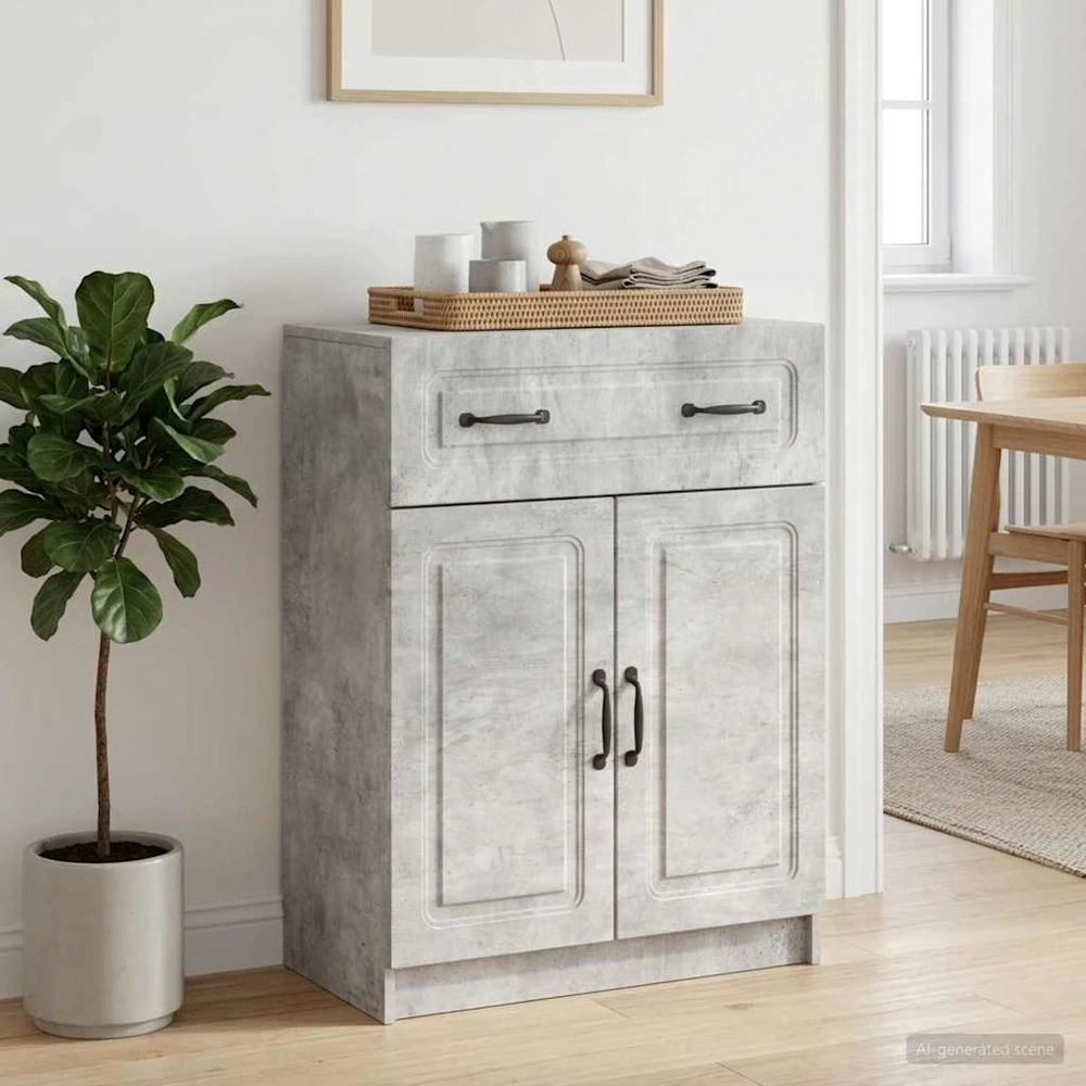 Kabalas Betono pilka 66 x 34,5 x 87 cm Apdirbta mediena
