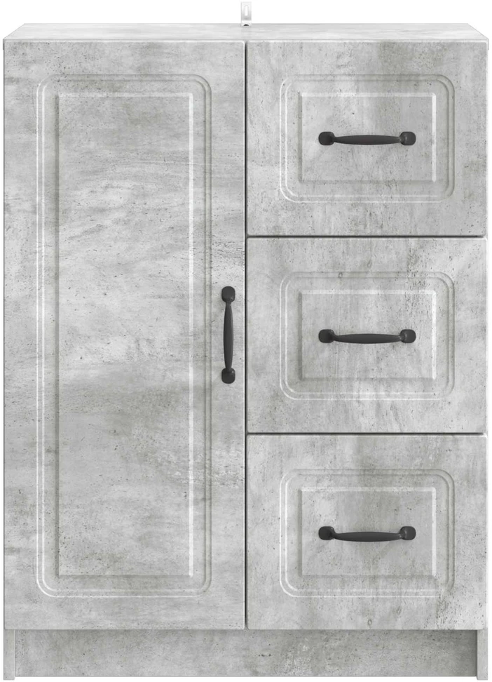Kabalas Betono pilka 66 x 34,5 x 87 cm Apdirbta mediena