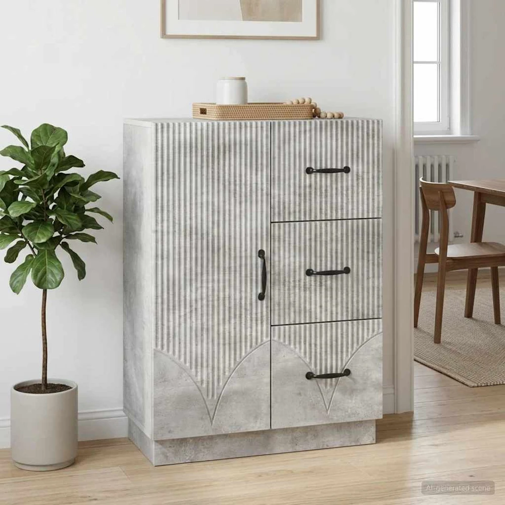 Kabalas Betono pilka 66 x 34,5 x 87 cm Apdirbta mediena