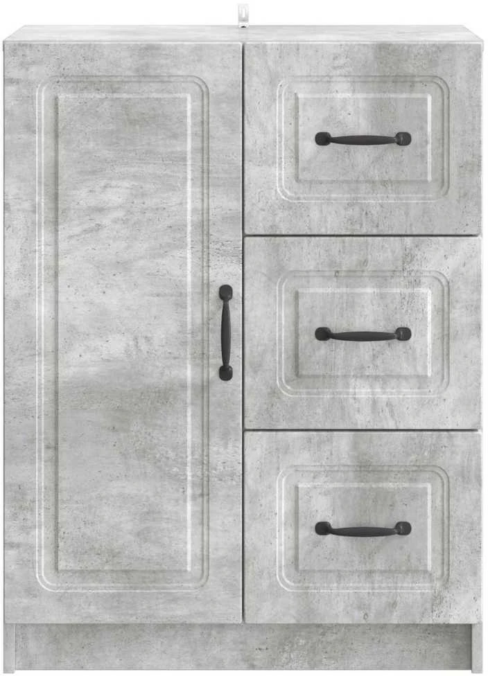 Kabalas Betono pilka 66 x 34,5 x 87 cm Apdirbta mediena