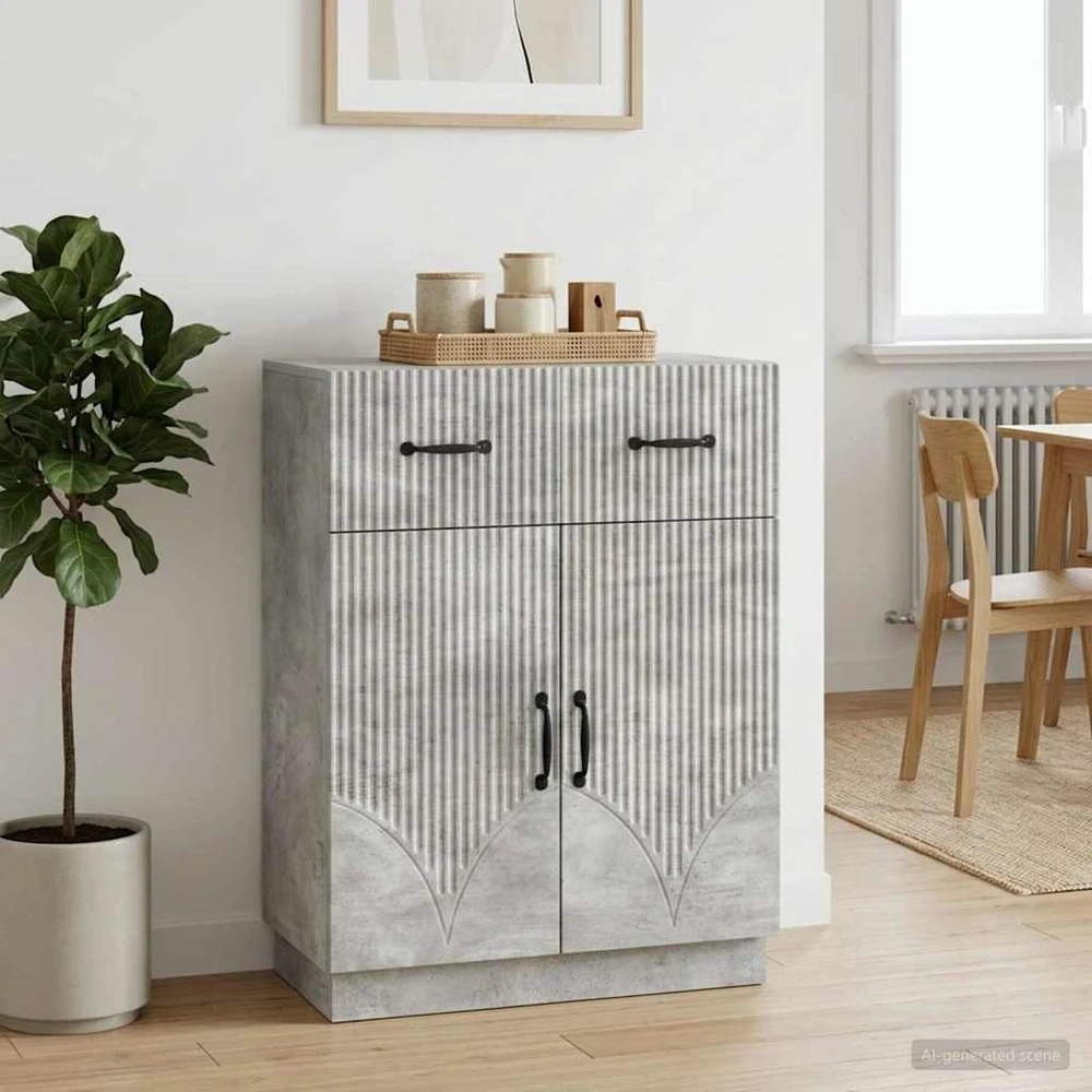 Kabalas Betono pilka 66 x 34,5 x 87 cm Apdirbta mediena