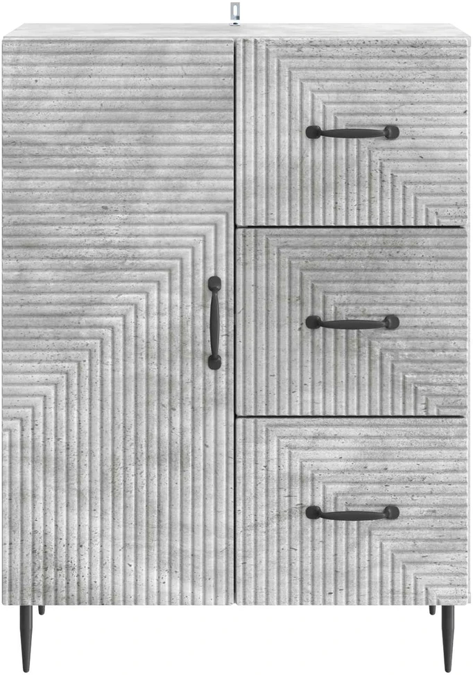 Kabalas Betono pilka 66 x 34,5 x 89,5 cm Apdirbta mediena