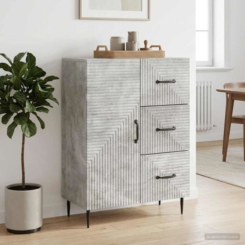 Kabalas Betono pilka 66 x 34,5 x 89,5 cm Apdirbta mediena