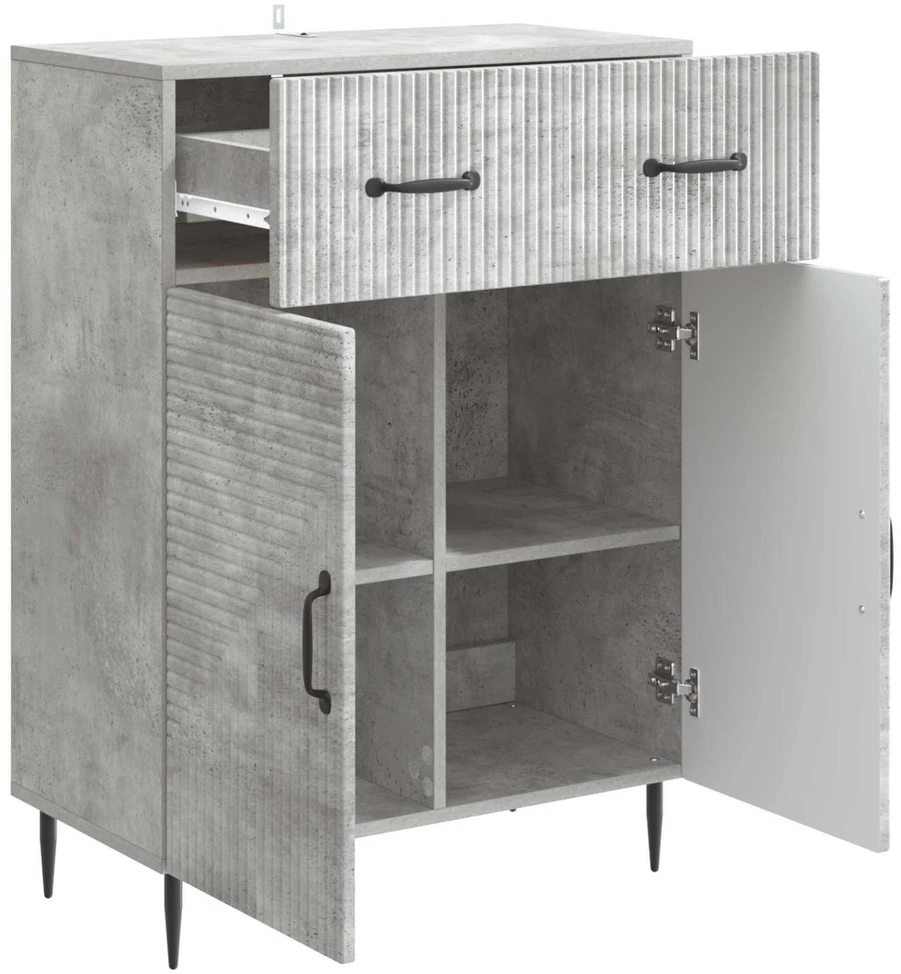Kabalas Betono pilka 66 x 34,5 x 89,5 cm Apdirbta mediena
