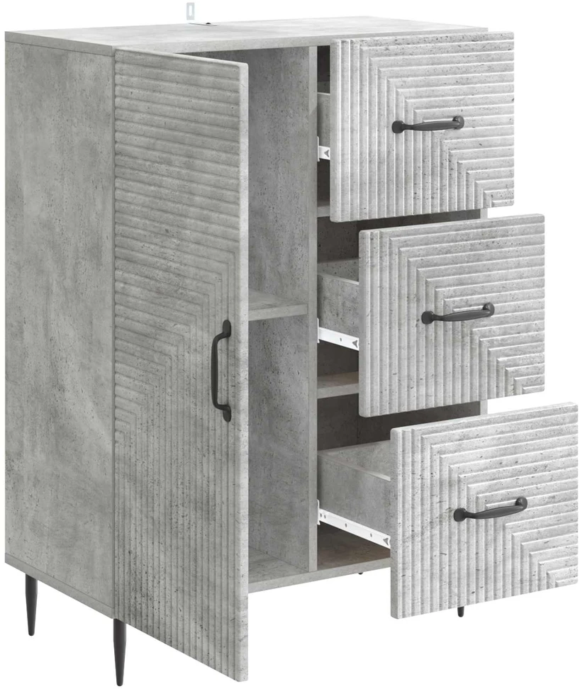 Kabalas Betono pilka 66 x 34,5 x 89,5 cm Apdirbta mediena
