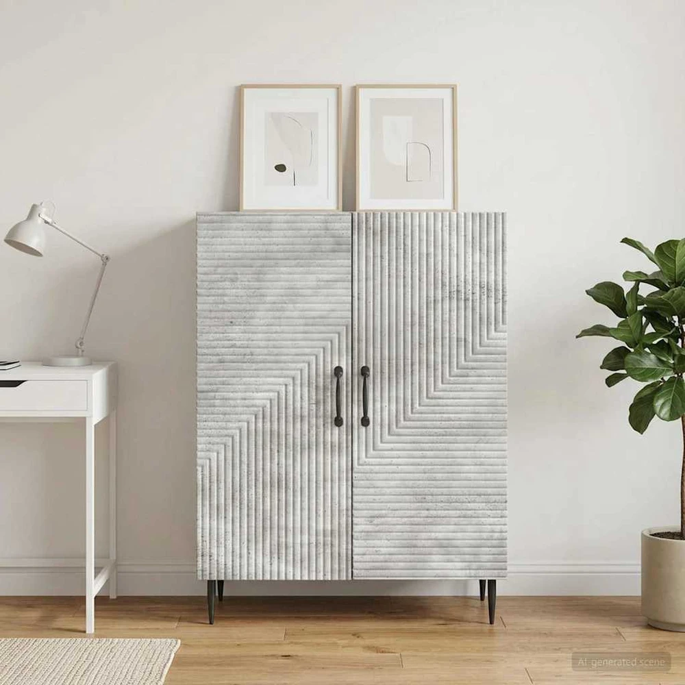 Kabalas Betono pilka 66 x 34,5 x 89,5 cm Apdirbta mediena