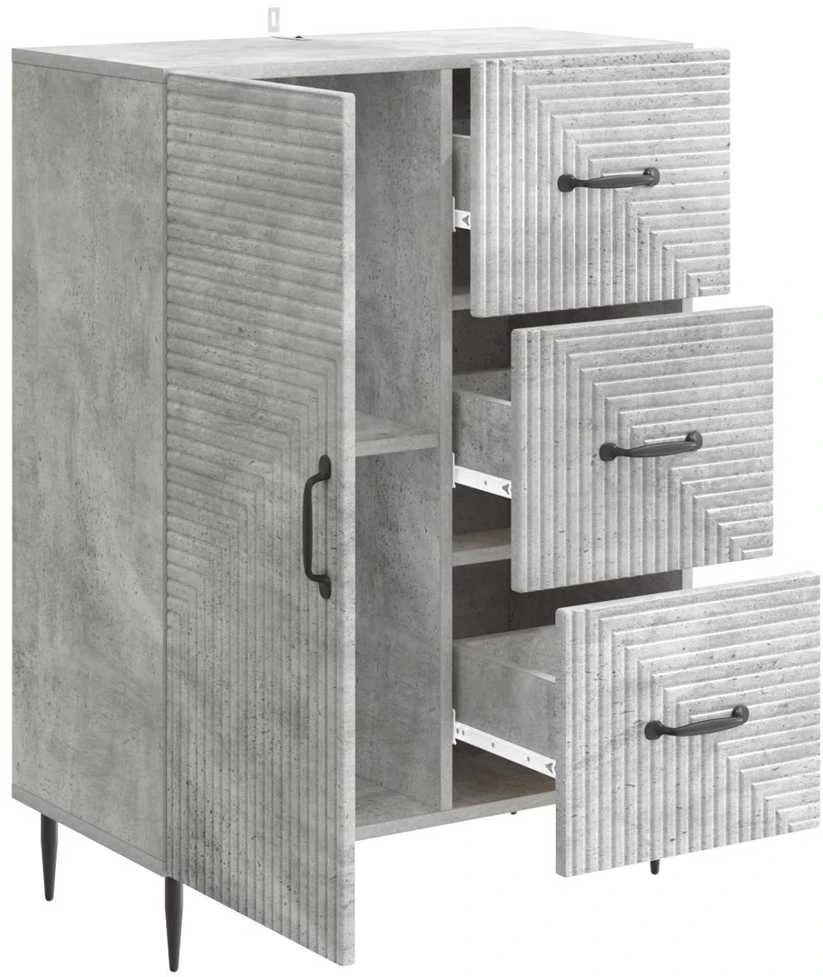 Kabalas Betono pilka 66 x 34,5 x 89,5 cm Apdirbta mediena