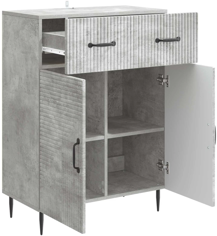 Kabalas Betono pilka 66 x 34,5 x 89,5 cm Apdirbta mediena
