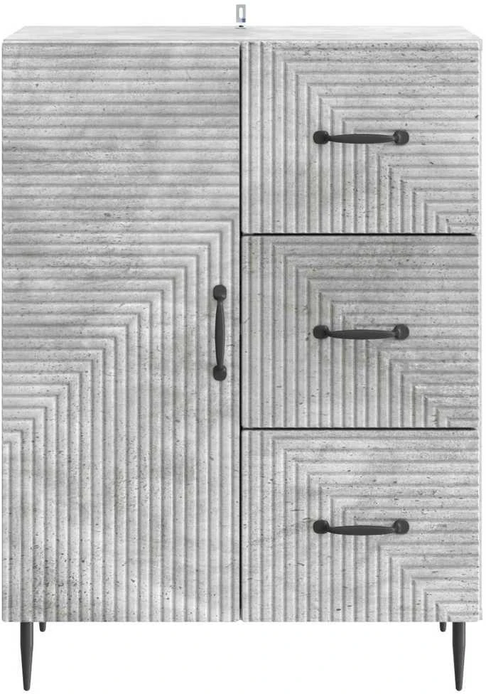 Kabalas Betono pilka 66 x 34,5 x 89,5 cm Apdirbta mediena