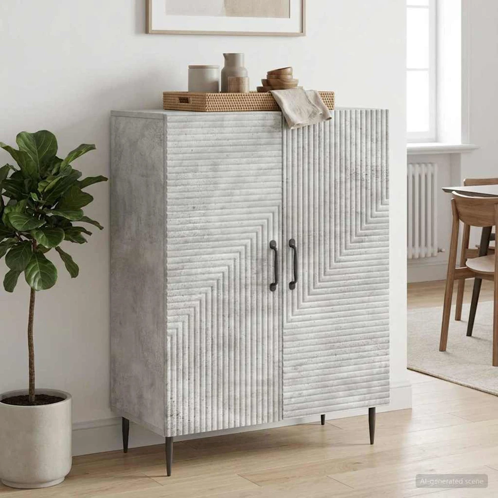 Kabalas Betono pilka 66 x 34,5 x 89,5 cm Apdirbta mediena