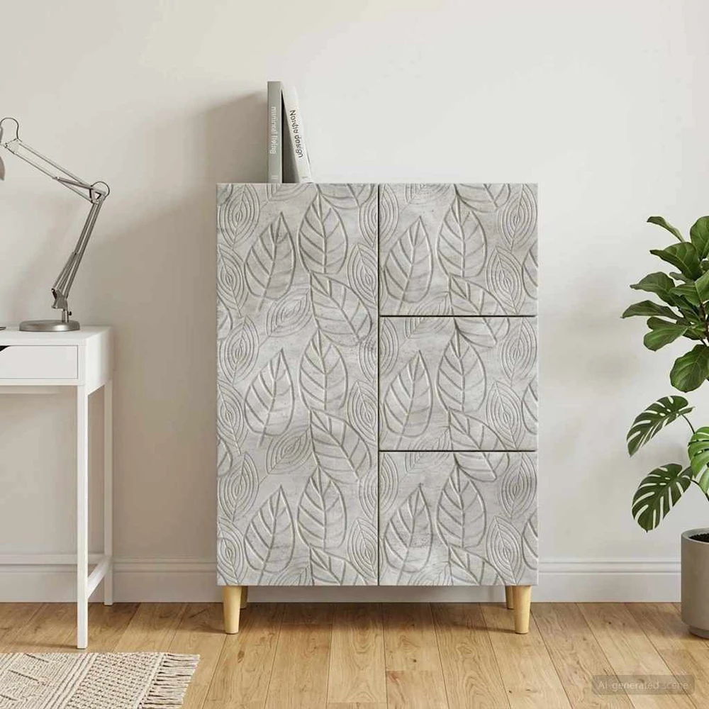 Kabalas Betono pilka 66 x 34,5 x 90 cm Apdirbta mediena