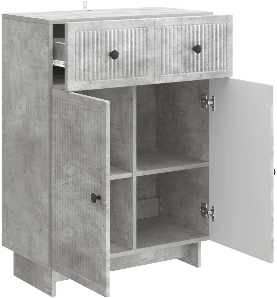 Kabalas Betono pilka 66 x 34,5 x 90 cm Apdirbta mediena