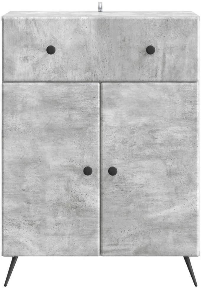 Kabalas Betono pilka 66 x 34,5 x 90 cm Apdirbta mediena