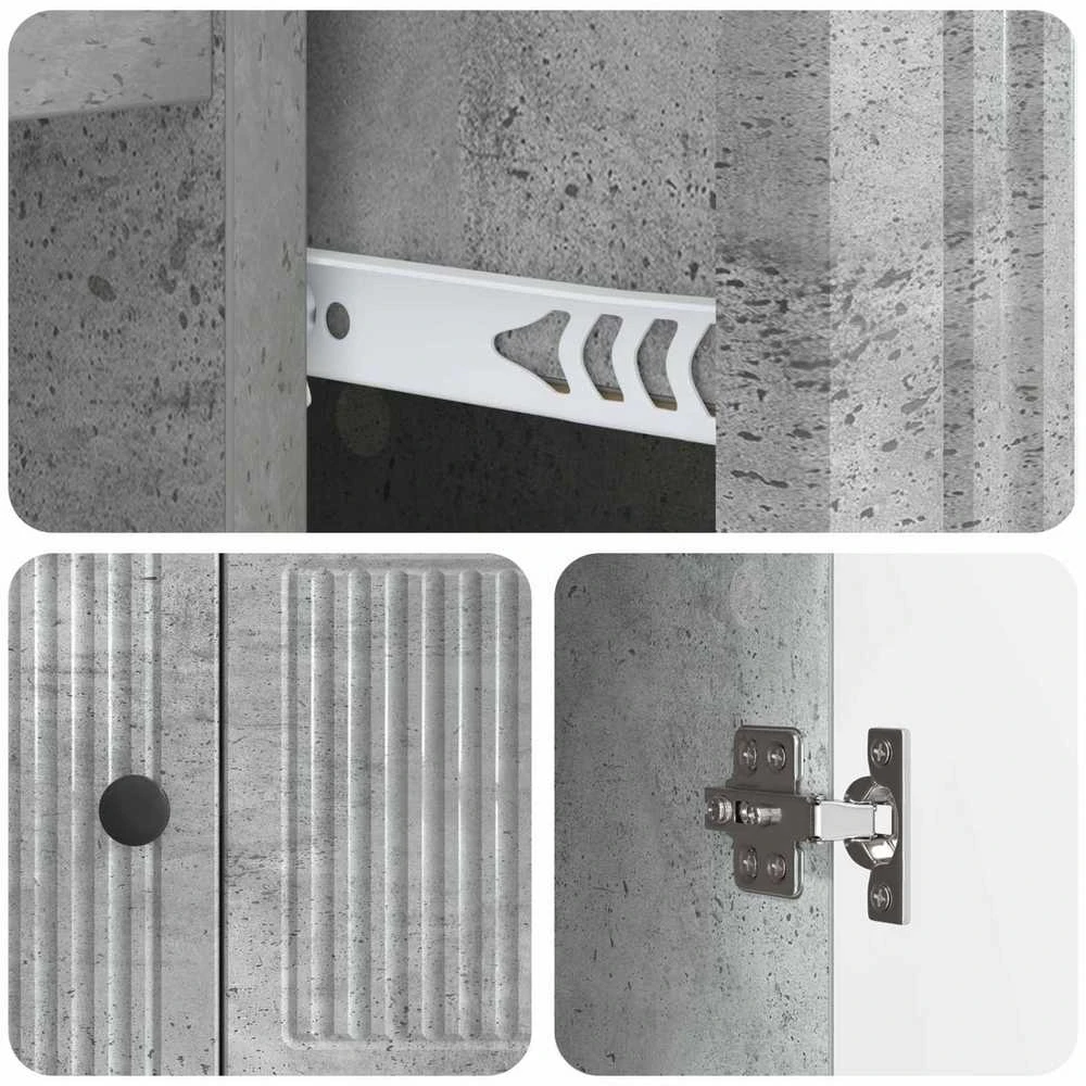 Kabalas Betono pilka 66 x 34,5 x 90 cm Apdirbta mediena