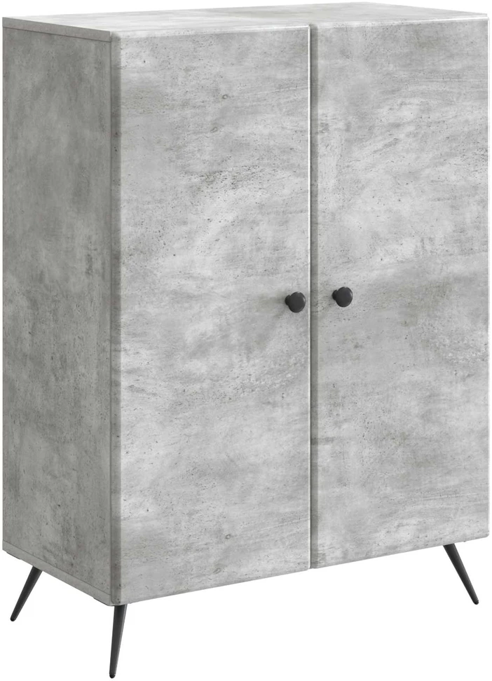 Kabalas Betono pilka 66 x 34,5 x 90 cm Apdirbta mediena