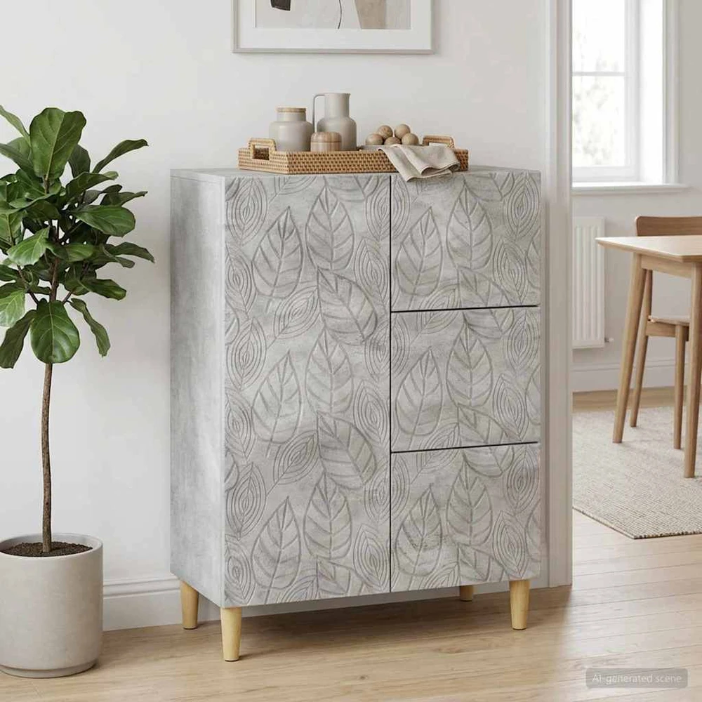 Kabalas Betono pilka 66 x 34,5 x 90 cm Apdirbta mediena