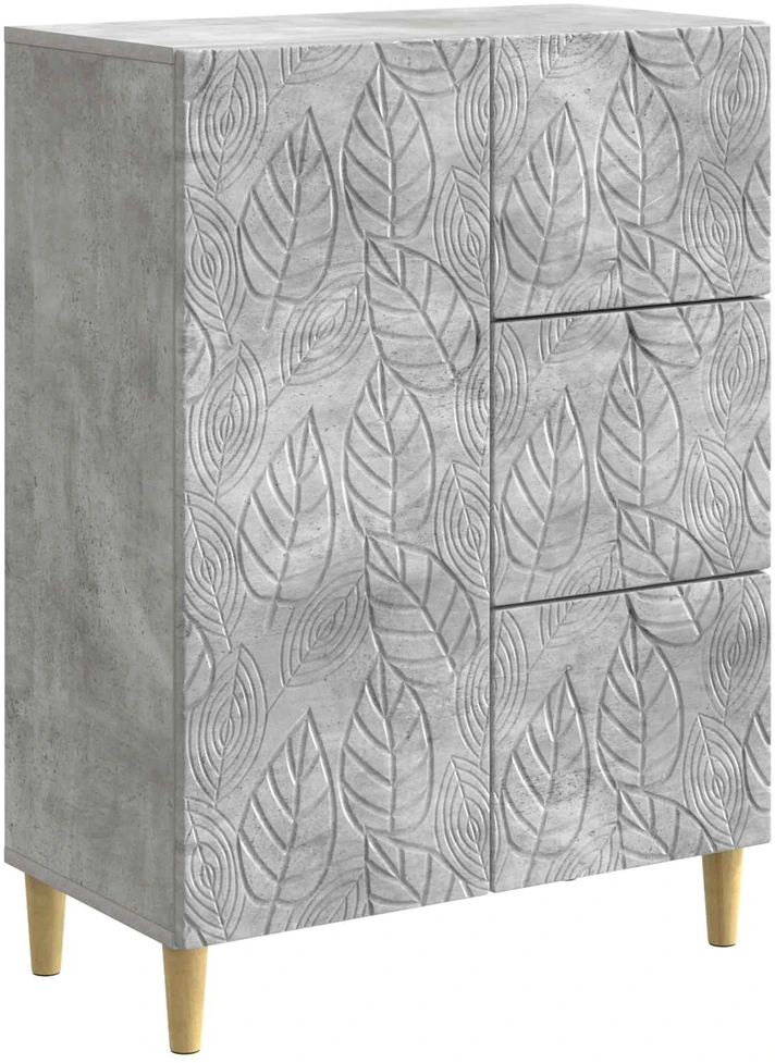 Kabalas Betono pilka 66 x 34,5 x 90 cm Apdirbta mediena