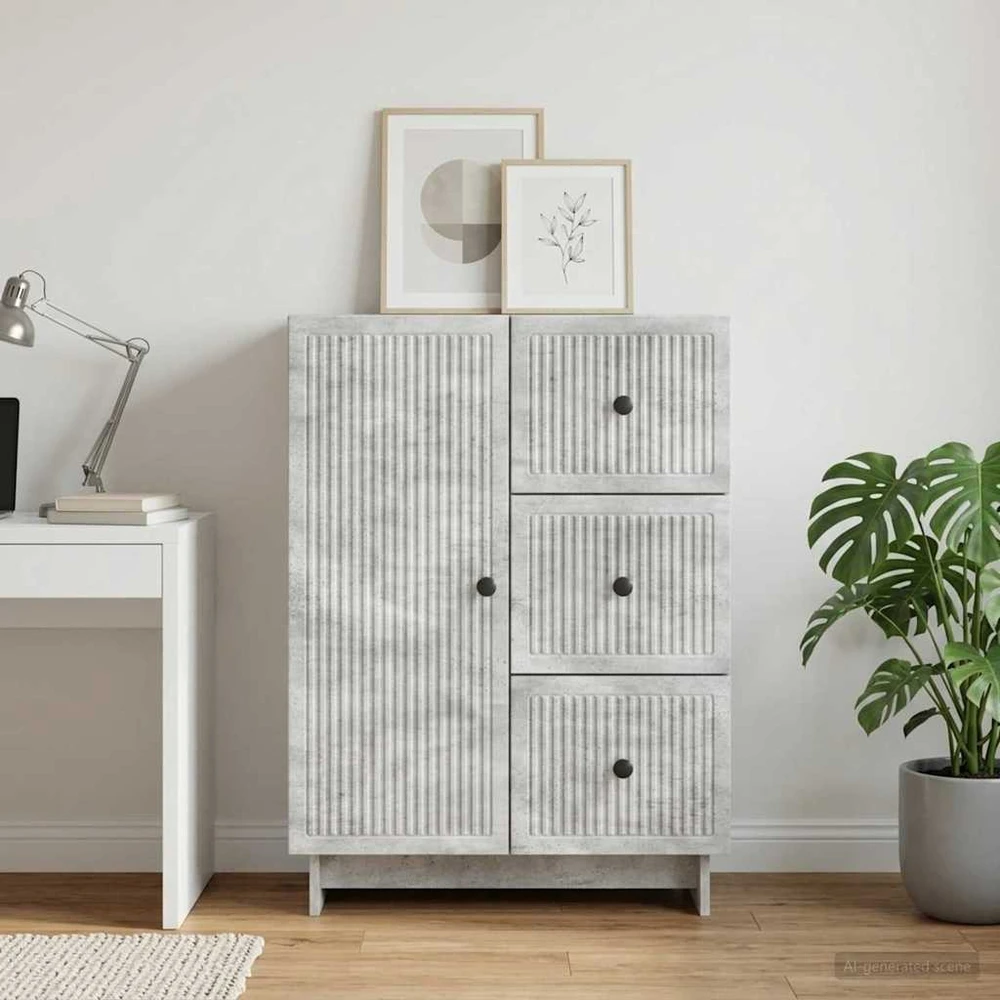 Kabalas Betono pilka 66 x 34,5 x 90 cm Apdirbta mediena