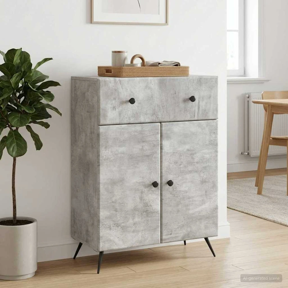 Kabalas Betono pilka 66 x 34,5 x 90 cm Apdirbta mediena