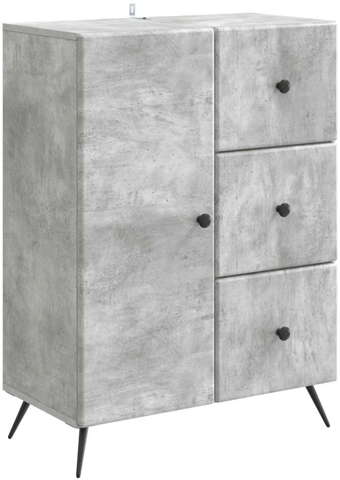 Kabalas Betono pilka 66 x 34,5 x 90 cm Apdirbta mediena