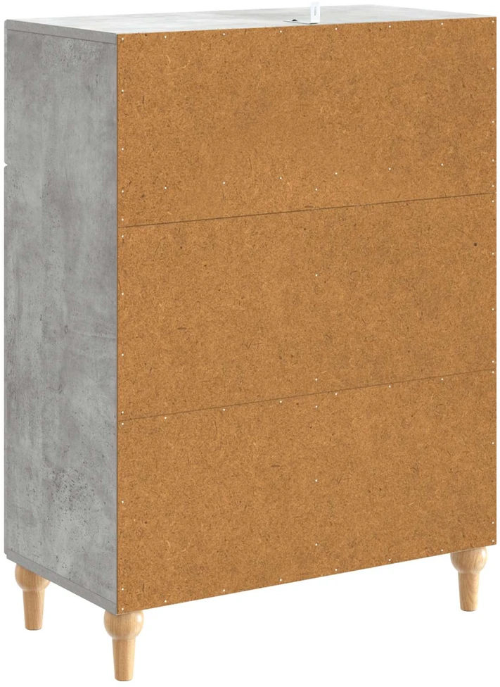 Kabalas Betono pilka 66 x 34,5 x 90 cm Apdirbta mediena
