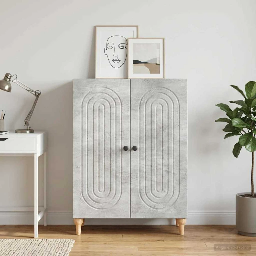 Kabalas Betono pilka 66 x 34,5 x 90 cm Apdirbta mediena