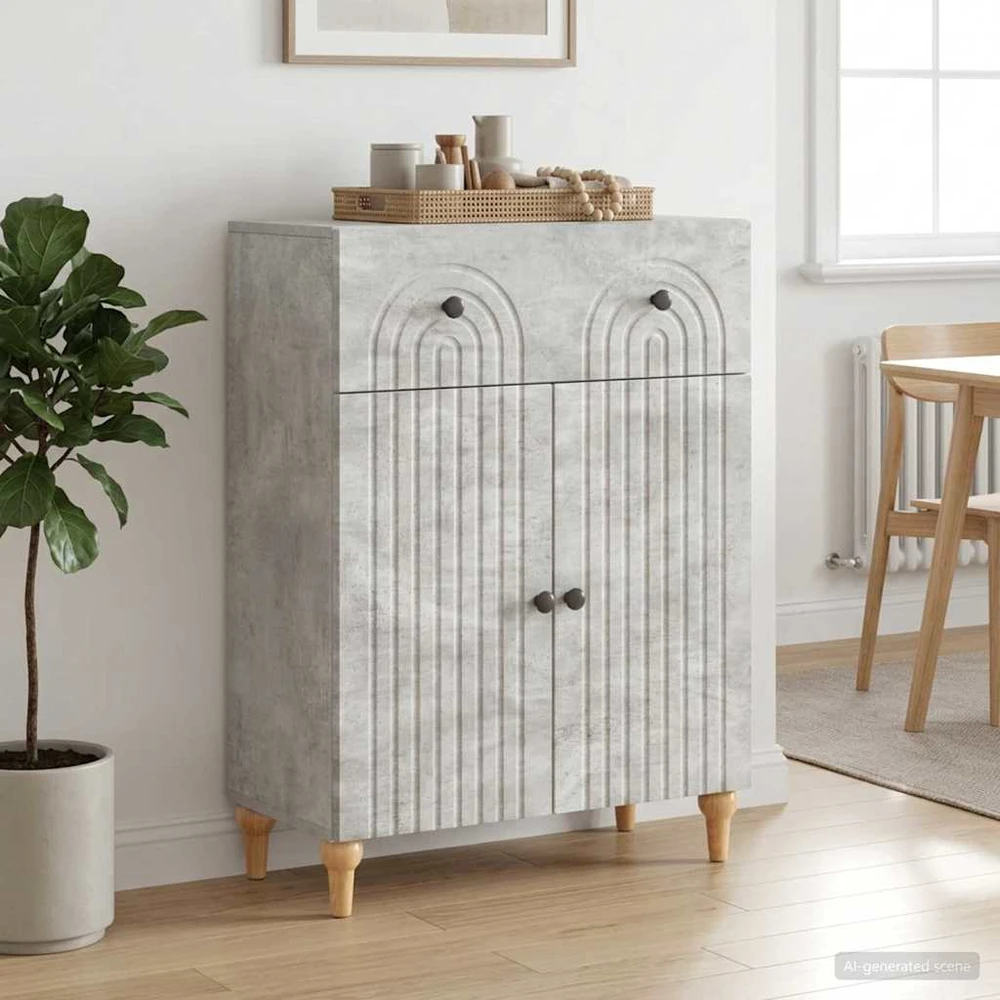 Kabalas Betono pilka 66 x 34,5 x 90 cm Apdirbta mediena