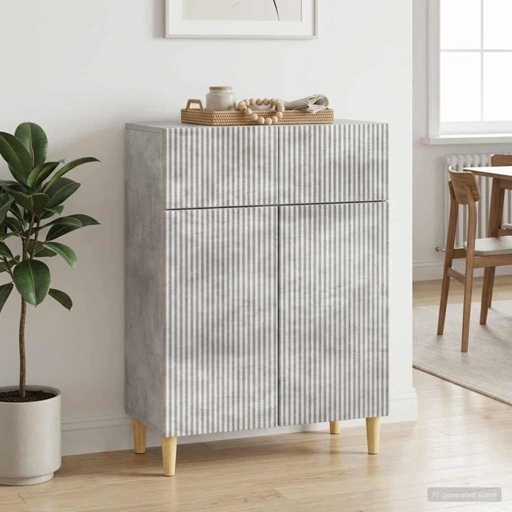 Kabalas Betono pilka 66 x 34,5 x 90 cm Apdirbta mediena