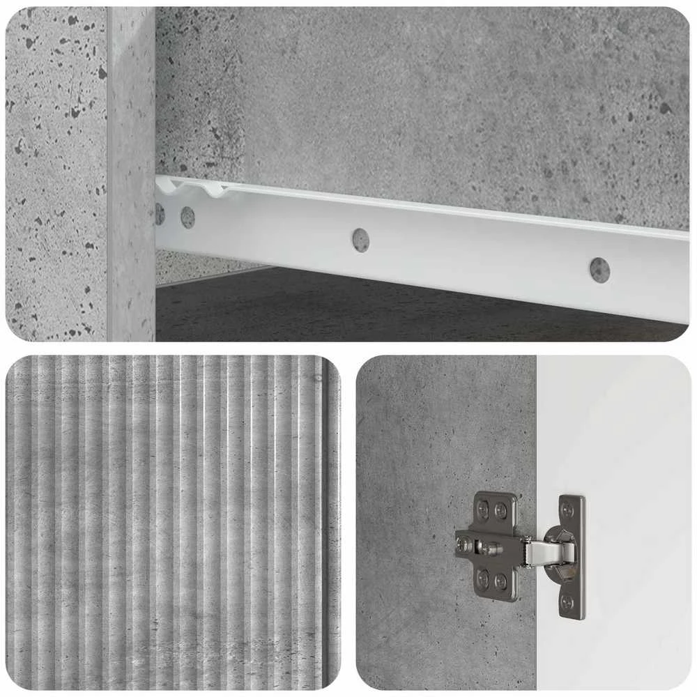 Kabalas Betono pilka 66 x 34,5 x 90 cm Apdirbta mediena
