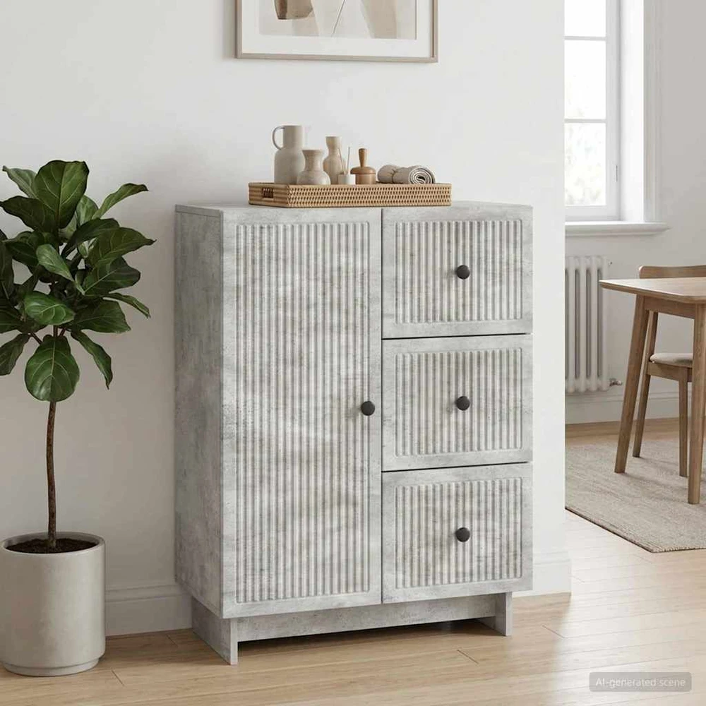 Kabalas Betono pilka 66 x 34,5 x 90 cm Apdirbta mediena