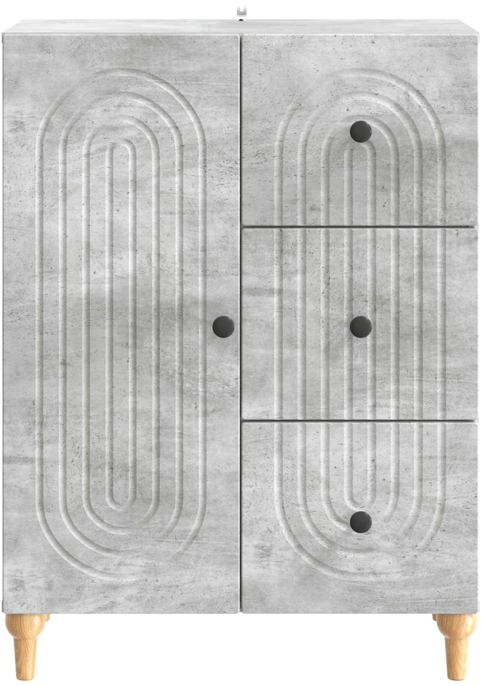 Kabalas Betono pilka 66 x 34,5 x 90 cm Apdirbta mediena
