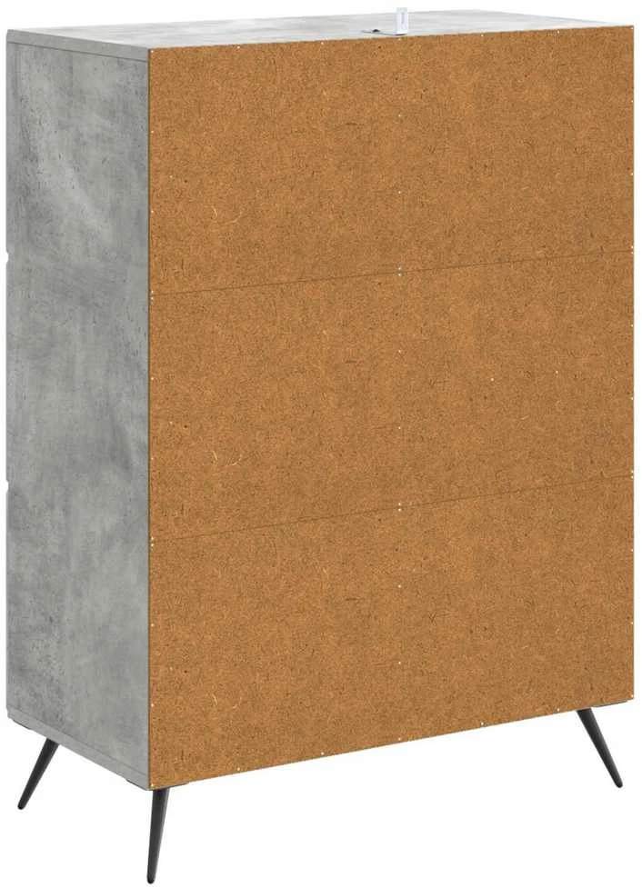 Kabalas Betono pilka 66 x 34,5 x 90 cm Apdirbta mediena