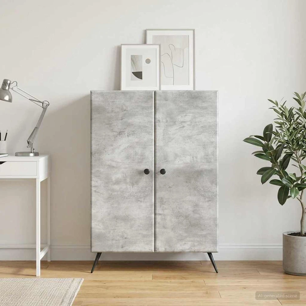 Kabalas Betono pilka 66 x 34,5 x 90 cm Apdirbta mediena
