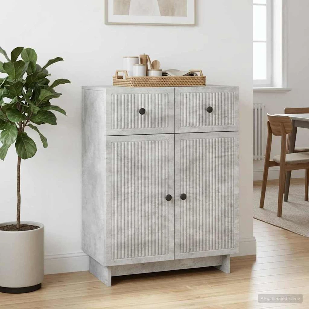 Kabalas Betono pilka 66 x 34,5 x 90 cm Apdirbta mediena