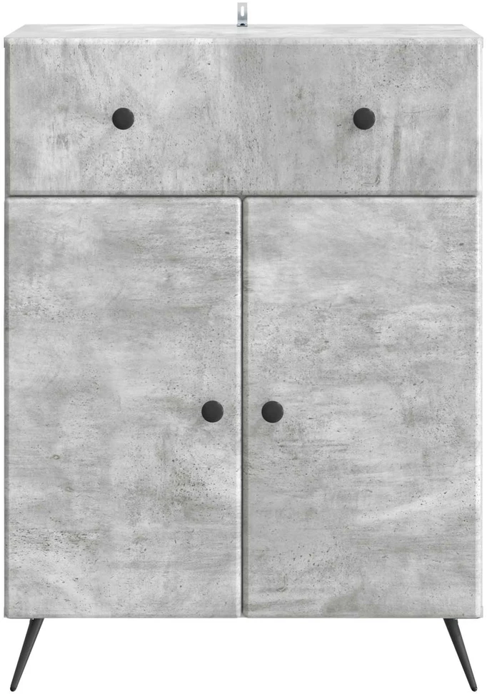 Kabalas Betono pilka 66 x 34,5 x 90 cm Apdirbta mediena