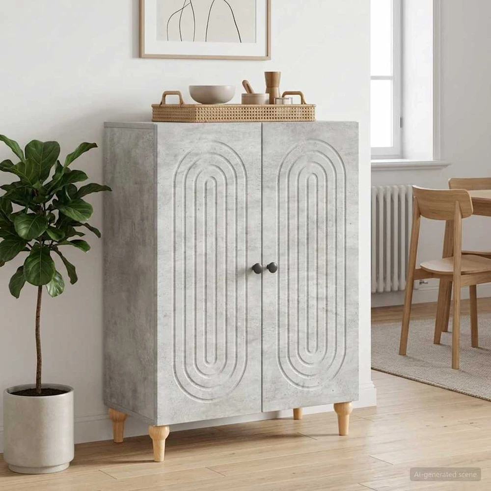 Kabalas Betono pilka 66 x 34,5 x 90 cm Apdirbta mediena