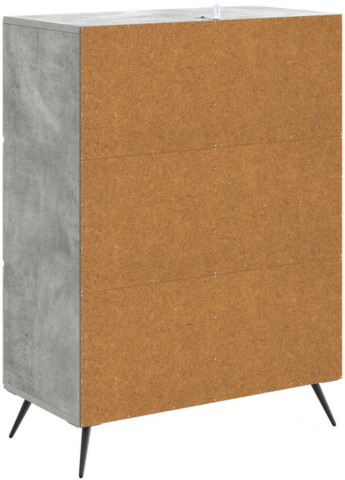 Kabalas Betono pilka 66 x 34,5 x 90 cm Apdirbta mediena