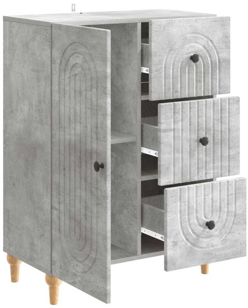 Kabalas Betono pilka 66 x 34,5 x 90 cm Apdirbta mediena