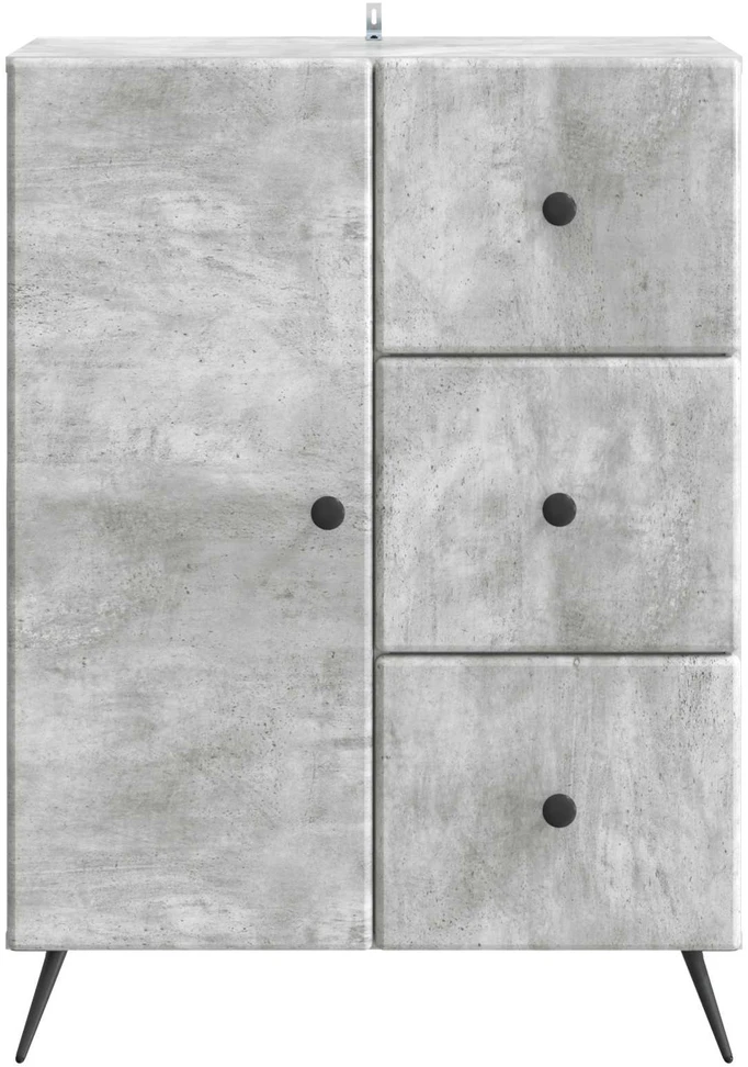 Kabalas Betono pilka 66 x 34,5 x 90 cm Apdirbta mediena