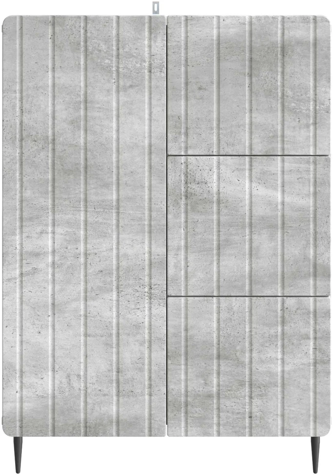 Kabalas Betono pilka 66 x 34,5 x 91,5 cm Apdirbta mediena