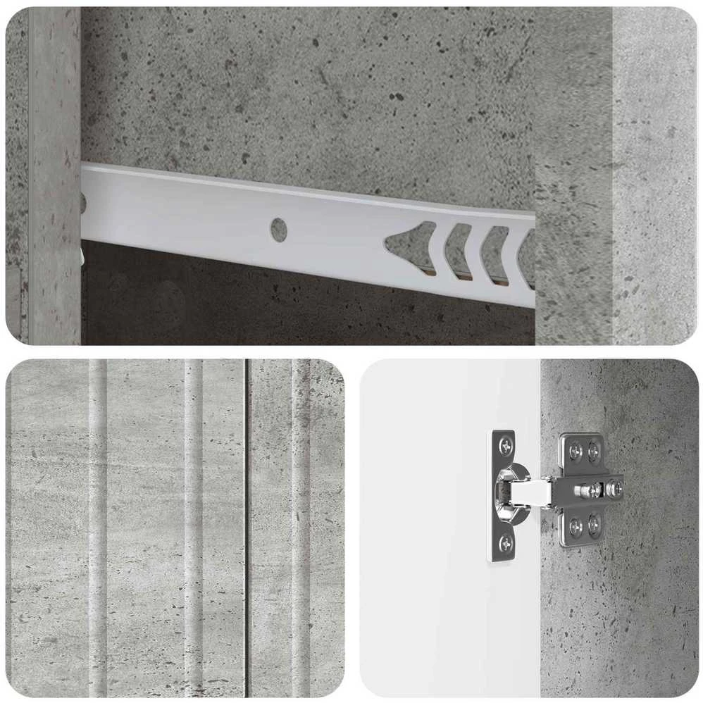 Kabalas Betono pilka 66 x 34,5 x 91,5 cm Apdirbta mediena