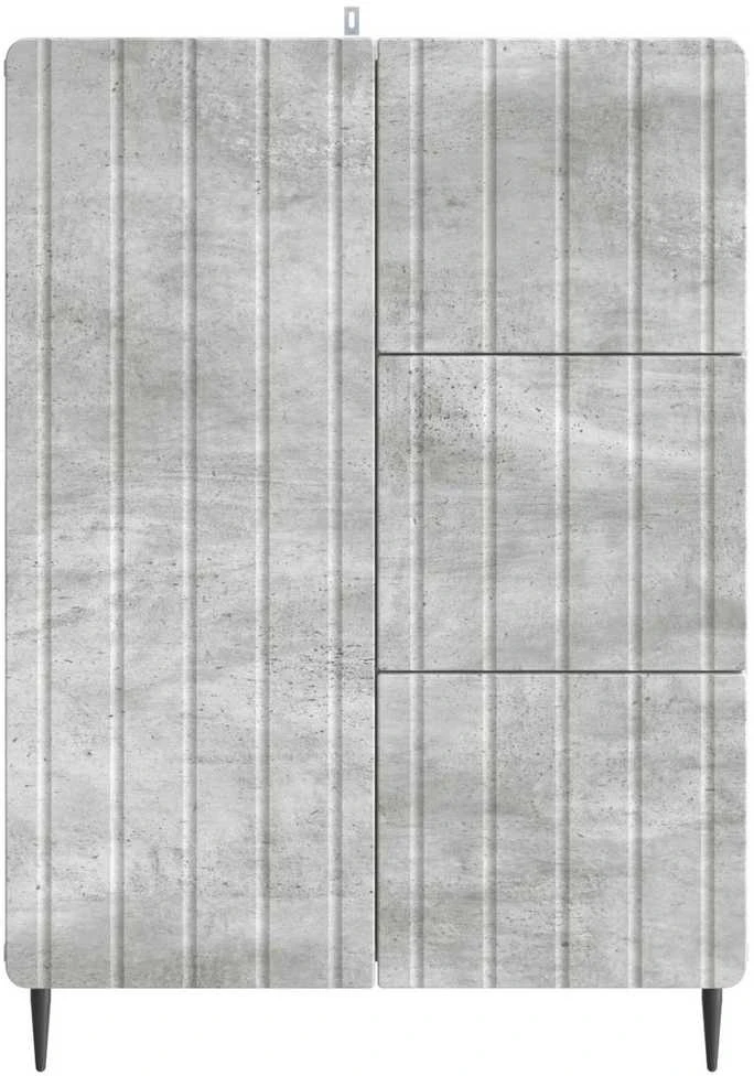 Kabalas Betono pilka 66 x 34,5 x 91,5 cm Apdirbta mediena