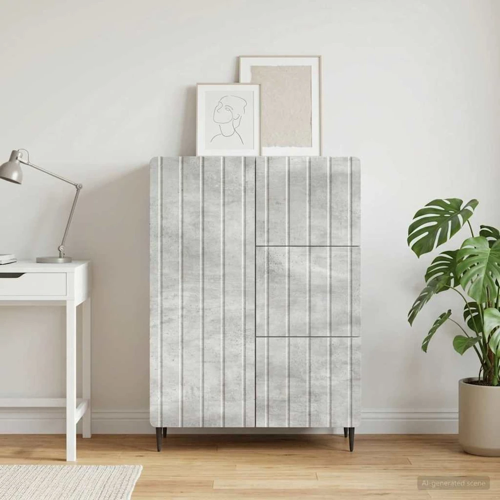 Kabalas Betono pilka 66 x 34,5 x 91,5 cm Apdirbta mediena