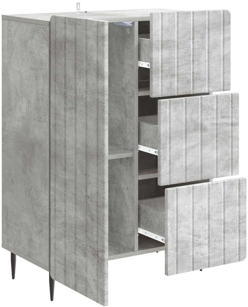 Kabalas Betono pilka 66 x 34,5 x 91,5 cm Apdirbta mediena