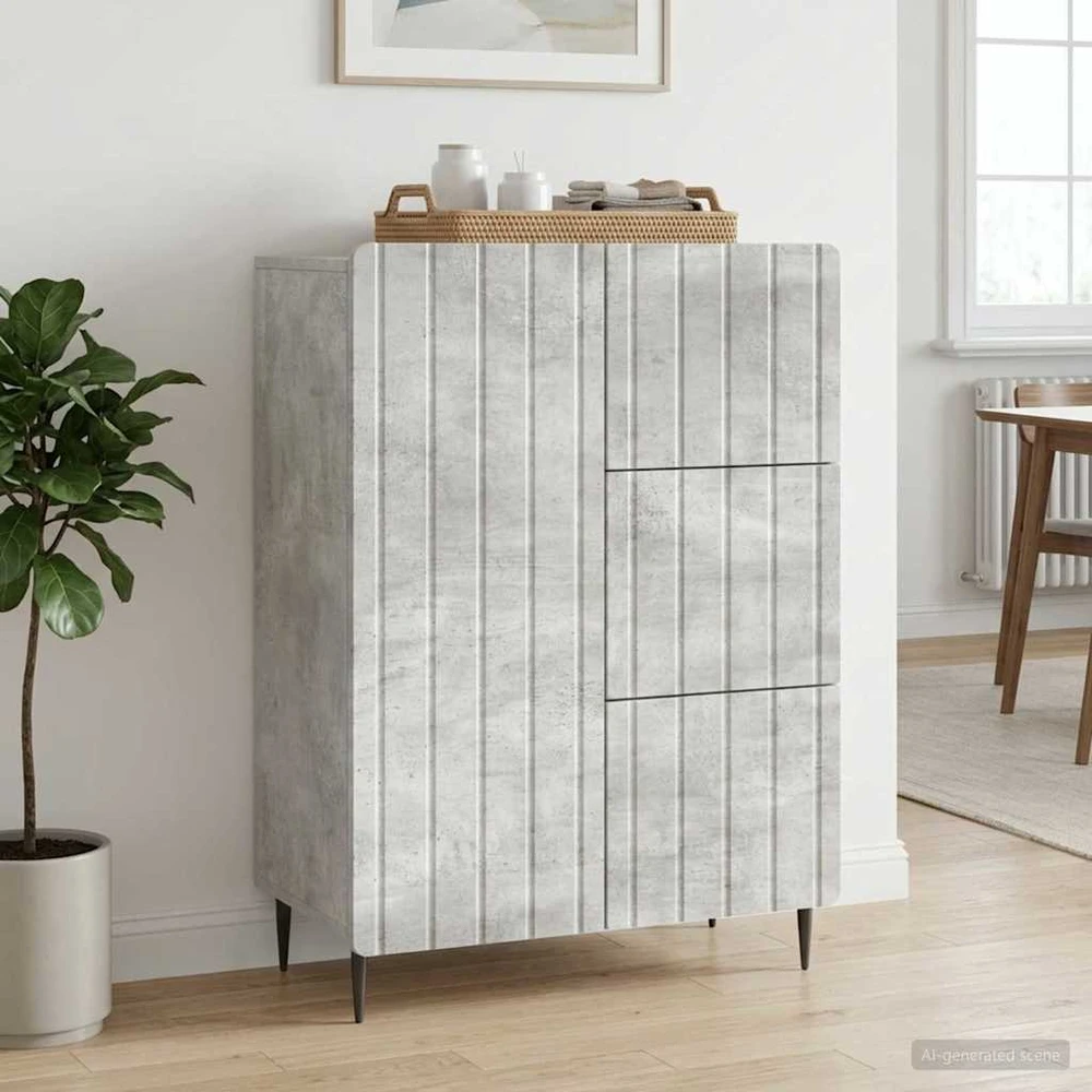 Kabalas Betono pilka 66 x 34,5 x 91,5 cm Apdirbta mediena