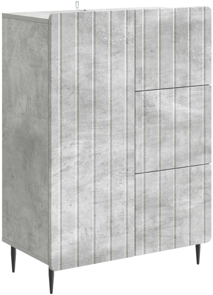 Kabalas Betono pilka 66 x 34,5 x 91,5 cm Apdirbta mediena