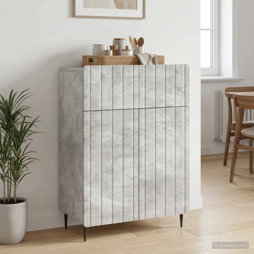 Kabalas Betono pilka 66 x 34,5 x 92 cm Apdirbta mediena